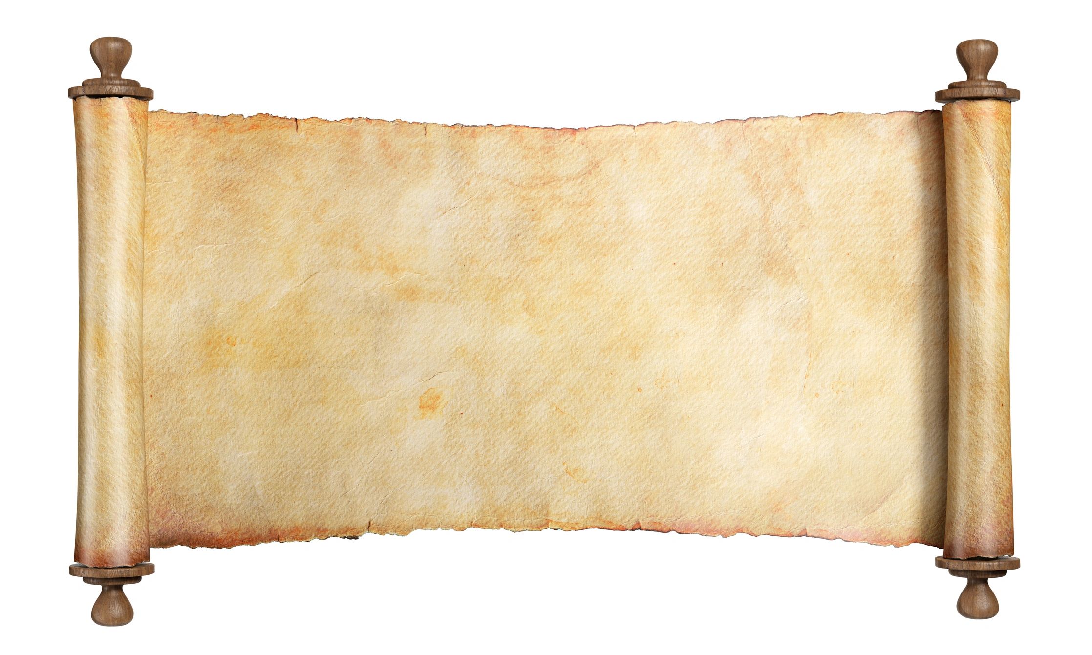 Ancient parchment scroll map
