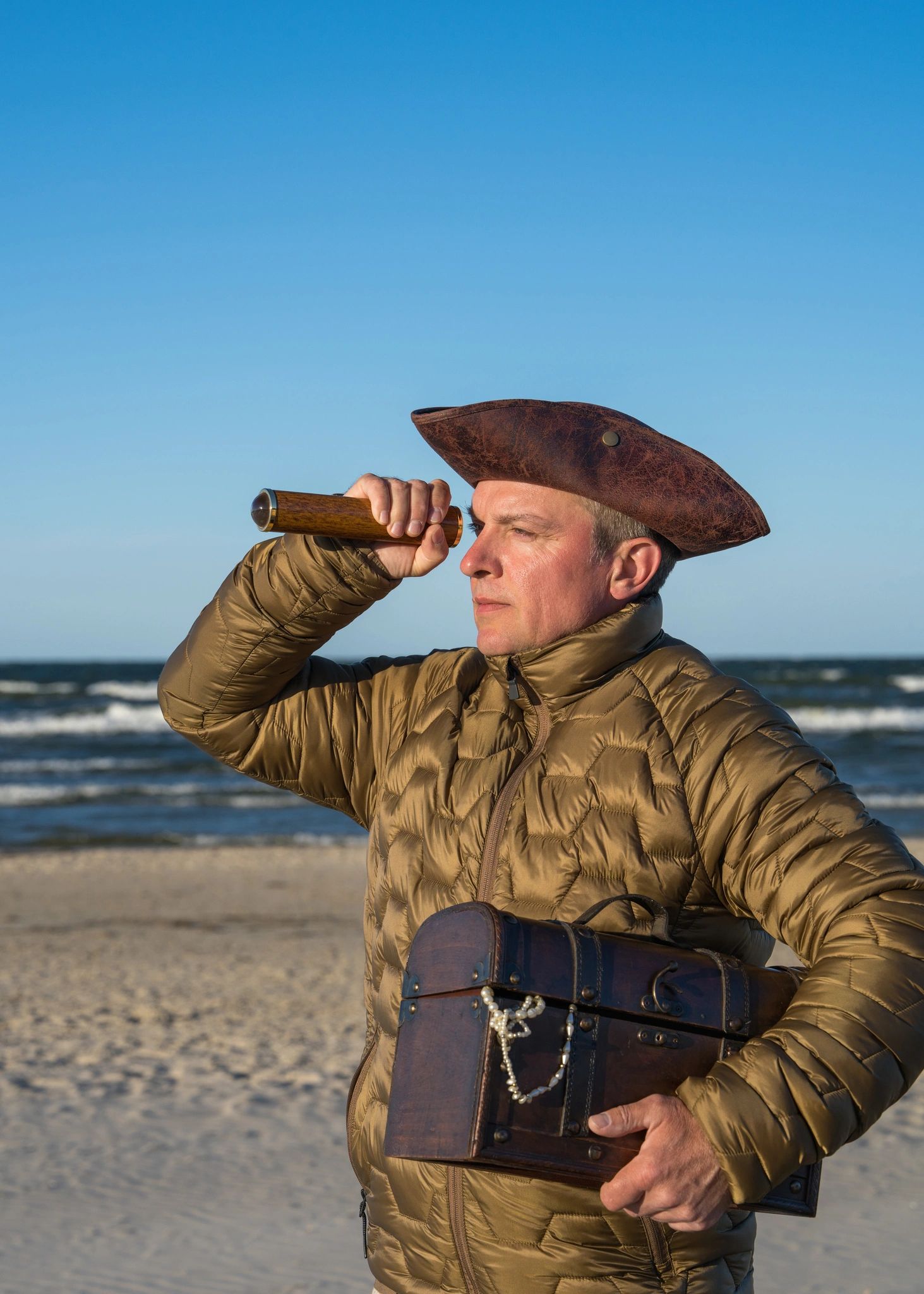 Portrait of a rugged seafaring adventurer